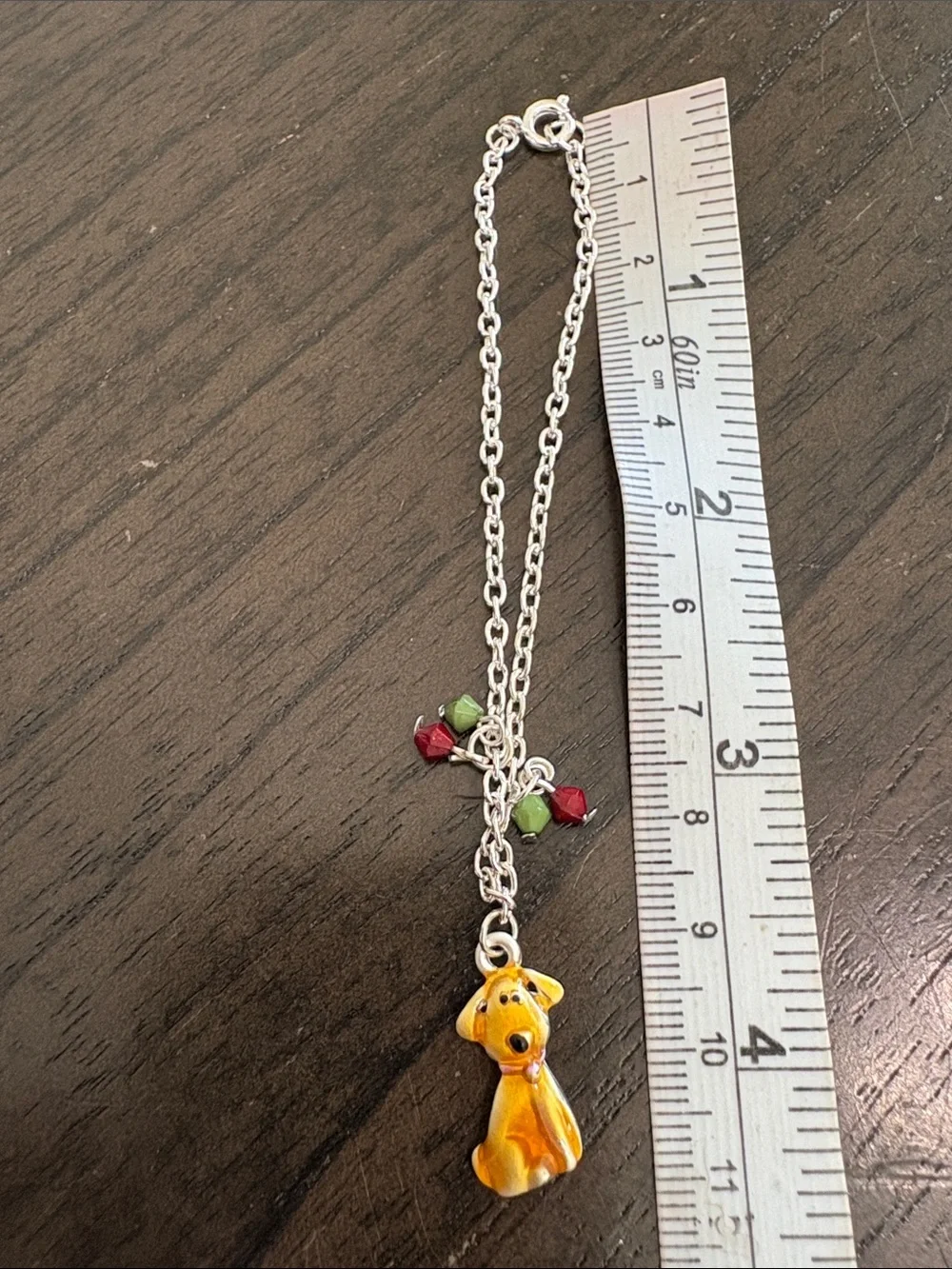 Kids Yellow Puppy Charm Necklace and Bracelet Set - Unbranded